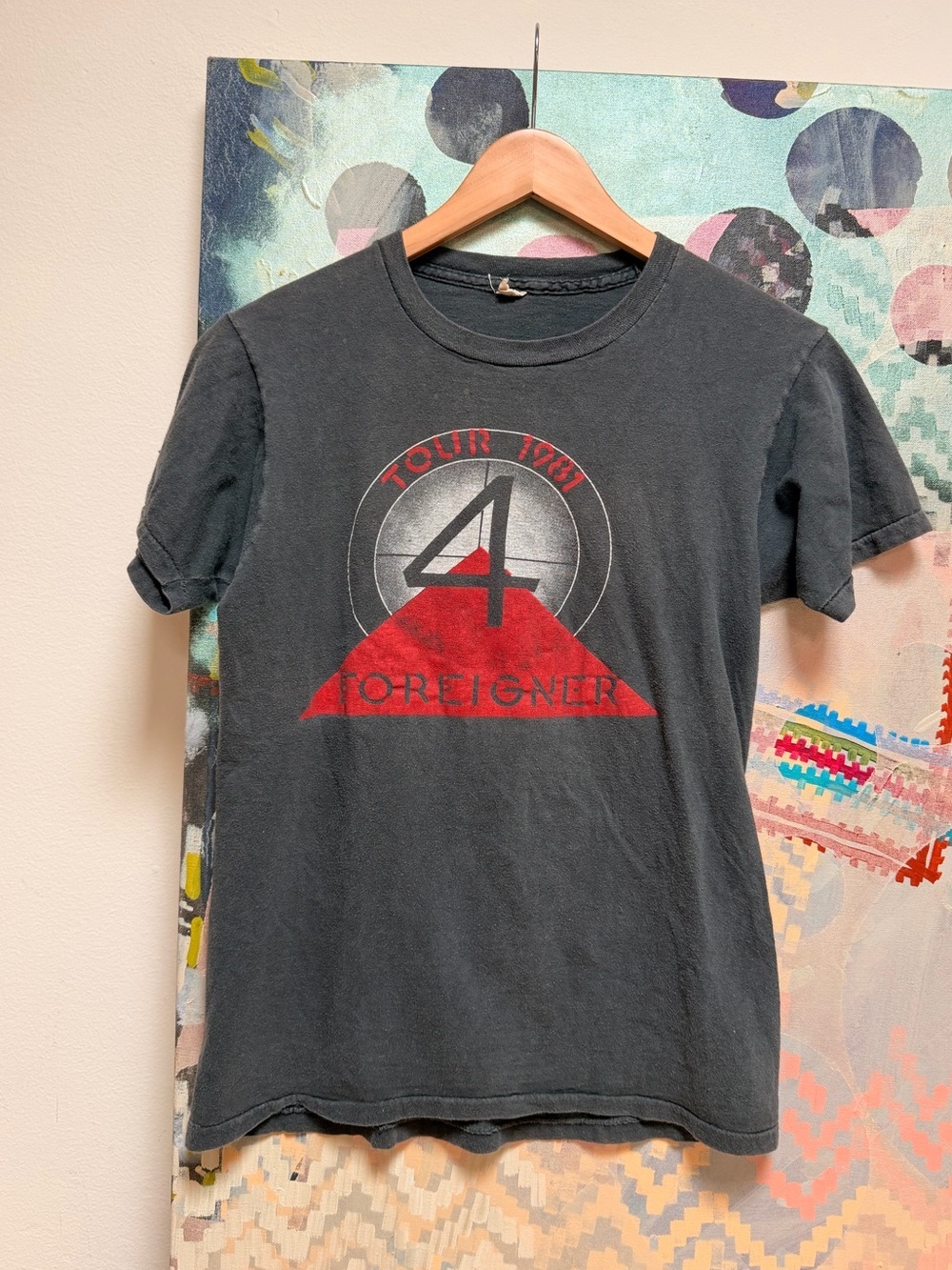 Original Vintage Foreigner Tour 1981 Graphic Tee Small
